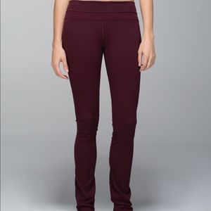 Lululemon full length skinny groove legging pant
